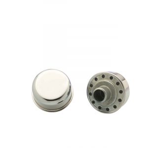 Mr Gasket Breather Push-In Round 1-1/4 in Hole Steel Chrome