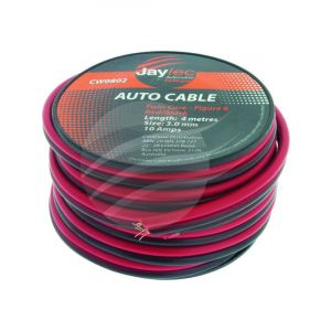 Jaylec 3mm Speaker Cable Red Black 4M [ref Narva 5823-4F8]