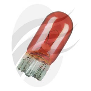 Osram Amber Wedge Globe 12V 5W W2.1X9.5D [ref Narva 47510BL] Pack 2