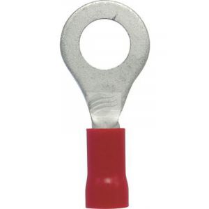 Jaylec Ring Terminal 6mm Red [ref Narva 56074BL] Pack 10