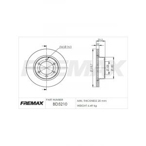 Fremax Brake Disc Front Pair