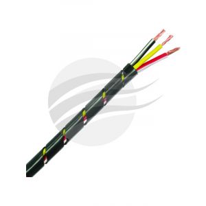 Jaylec Spiral Wrap Black 7mm 10M [ref Narva 56700]