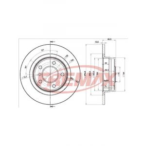 Fremax Brake Disc Rear Pair