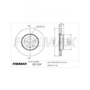 Fremax Brake Disc Front Pair