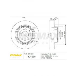 Fremax Brake Disc Rear Pair