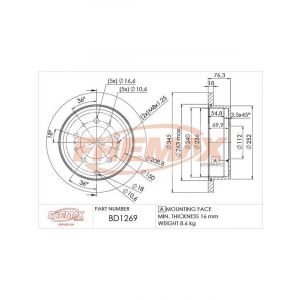 Fremax Brake Disc Rear Pair