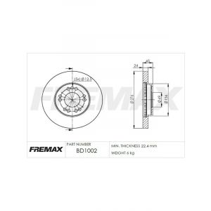 Fremax Brake Disc Front Pair