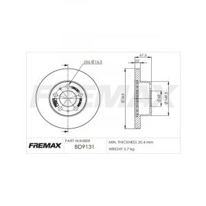 Fremax Brake Disc Front Pair
