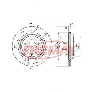 Fremax Brake Disc Rear Pair