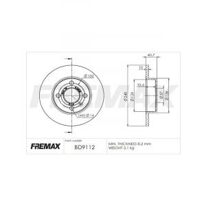 Fremax Brake Disc Rear Pair