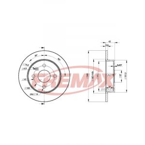 Fremax Brake Disc Rear Pair
