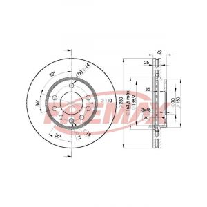 Fremax Brake Disc Front Pair