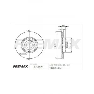 Fremax Brake Disc Front Pair