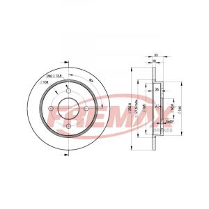 Fremax Brake Disc Rear Pair