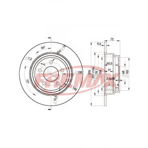 Fremax Brake Disc Rear Pair