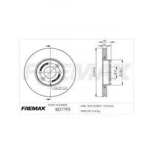 Fremax Brake Disc Front Pair