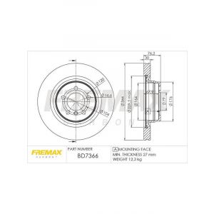 Fremax Brake Disc Front Each