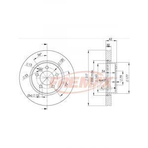 Fremax Brake Disc Rear Pair