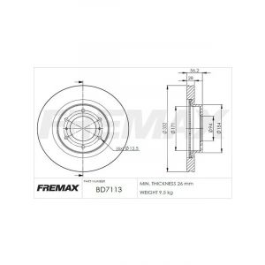 Fremax Brake Disc Front Pair