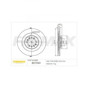 Fremax Brake Disc Front Pair