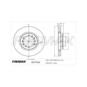 Fremax Brake Disc Front Pair
