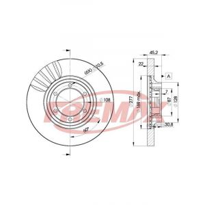 Fremax Brake Disc Front Pair