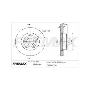 Fremax Brake Disc Front Pair