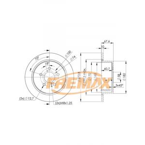 Fremax Brake Disc Rear Pair