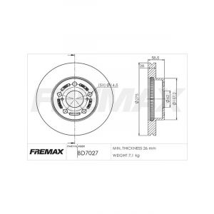 Fremax Brake Disc Front Pair