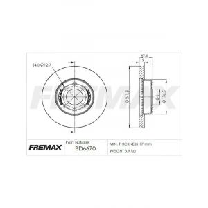 Fremax Brake Disc Front Pair