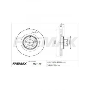 Fremax Brake Disc Front Each