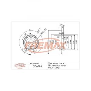 Fremax Brake Disc Front Pair Audi Q5