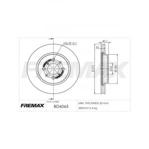 Fremax Brake Disc Front Pair