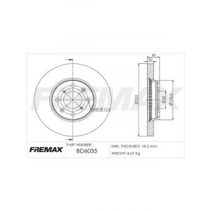 Fremax Brake Disc Front Pair