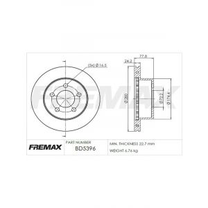 Fremax Brake Disc Front Each