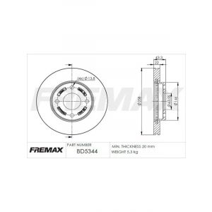 Fremax Brake Disc Front Pair