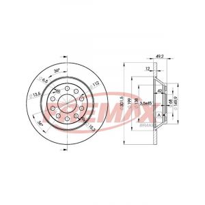 Fremax Brake Disc Rear Pair