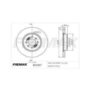 Fremax Brake Disc Front Pair
