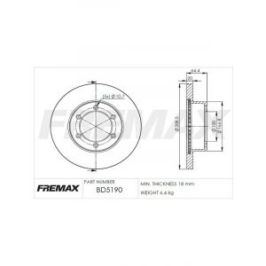 Fremax Brake Disc Front Pair