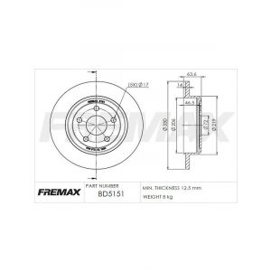 Fremax Brake Disc Rear Pair