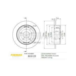 Fremax Brake Disc Rear Pair