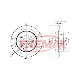 Fremax Brake Disc Rear Pair