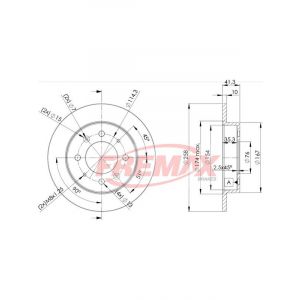 Fremax Brake Disc Rear Pair