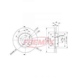 Fremax Brake Disc Front Pair