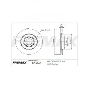Fremax Brake Disc Front Pair