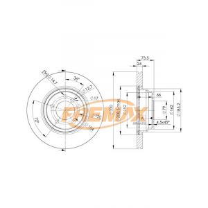Fremax Brake Disc Front Pair Bmw E87 130, E90 325 330