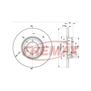 Fremax Brake Disc Front Pair