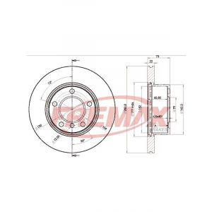 Fremax Brake Disc Front Each Bmw E87 116, 118