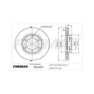 Fremax Brake Disc Front Pair