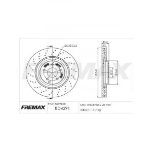 Fremax Brake Disc Front Each